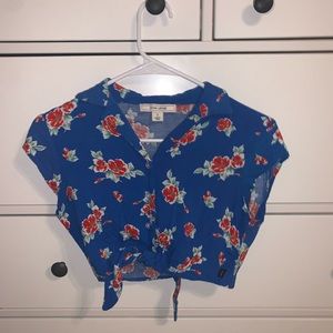 Adam Levine Floral/Hawaiian Crop Top